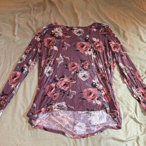 Daytrip Pink and Purple Floral Blouse